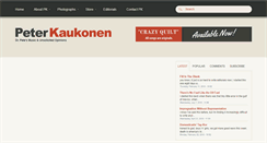 Desktop Screenshot of peterkaukonen.com