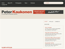 Tablet Screenshot of peterkaukonen.com